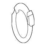 11549298 - Cooling System: Outlet Hose Clamp for Chevrolet: Corvette, Silverado 2500 HD, Silverado 3500 HD | GMC: Sierra 2500 HD Image