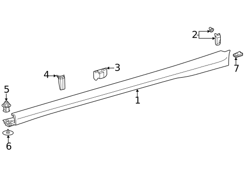 Exterior Trim - Pillars for 2021 Mercedes-Benz GLA250 #0