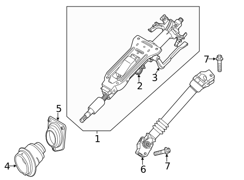 Steering Column Assembly for 2014 BMW X1 #0