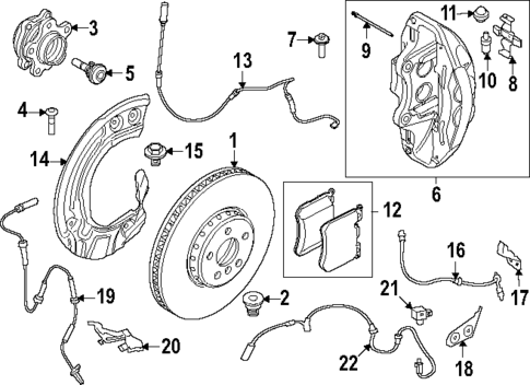 Front Brakes for 2020 BMW 540i #16