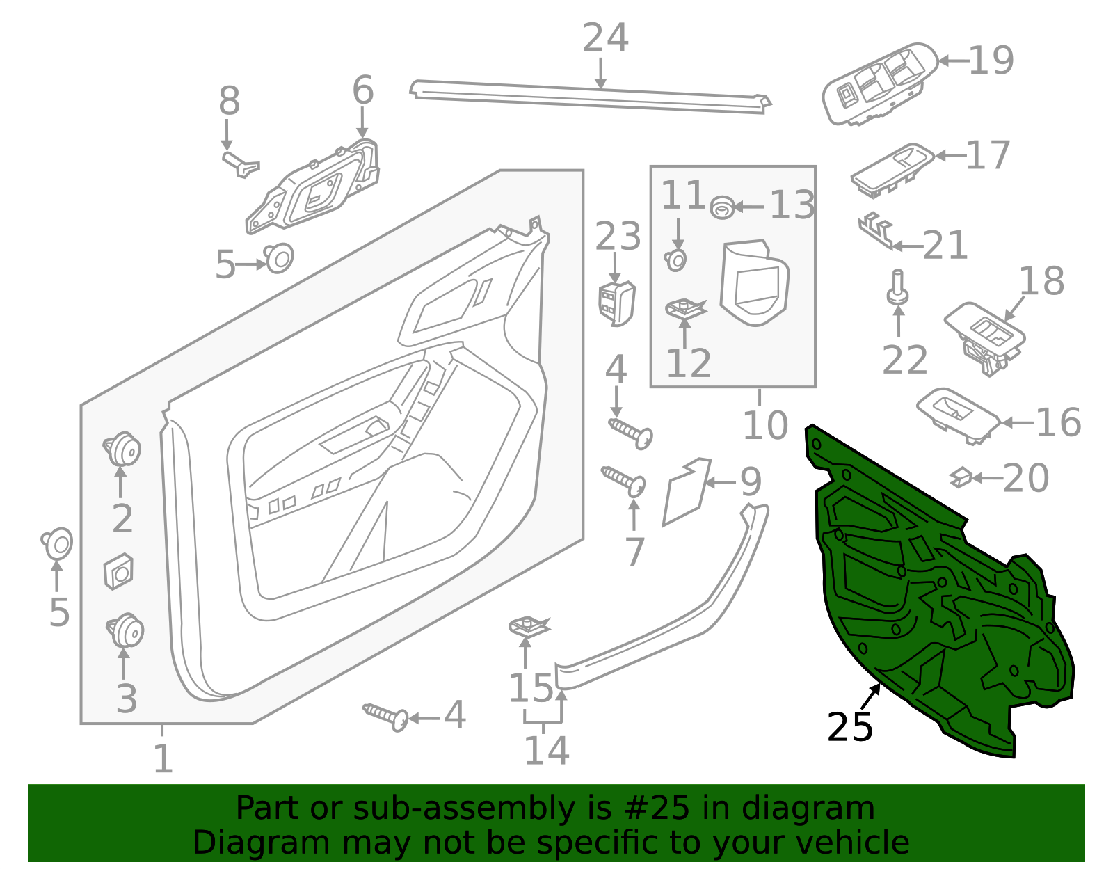 2019-2023 Ford Ranger | Inner Shield | KB3Z-26237A05-A | Walls' Ford Parts