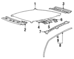 6711134001 - Body: Roof Panel for Hyundai Image