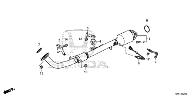 Exhaust Pipe (1) for 2014 Honda Accord #0