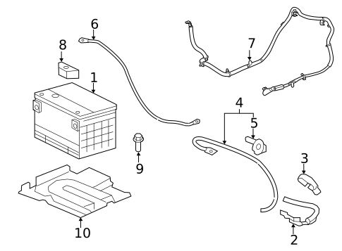 Battery for 2010 Cadillac CTS #0