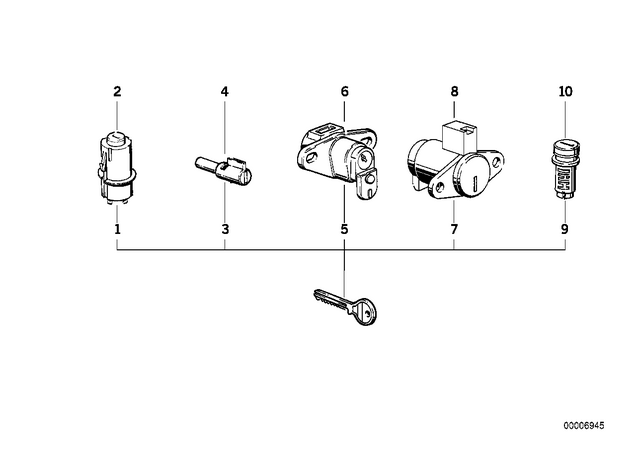 51251243652 - : Lock - Code for BMW-Motorrad Image
