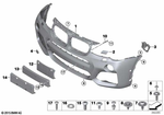 51118064119 - : Trim Cover, Bumper, Primed, Front for BMW Image