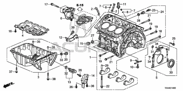 Cylinder Block - Oil Pan (1) for 2014 Acura RDX #0