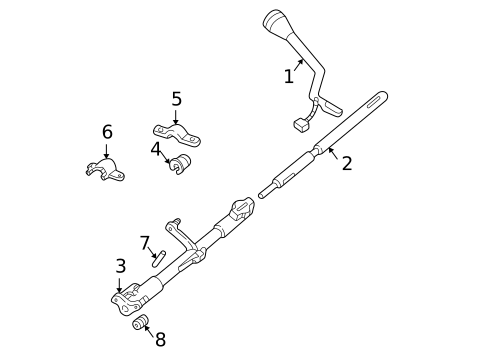 Transmission Shift Tube for 2003 Mercury Marauder #0