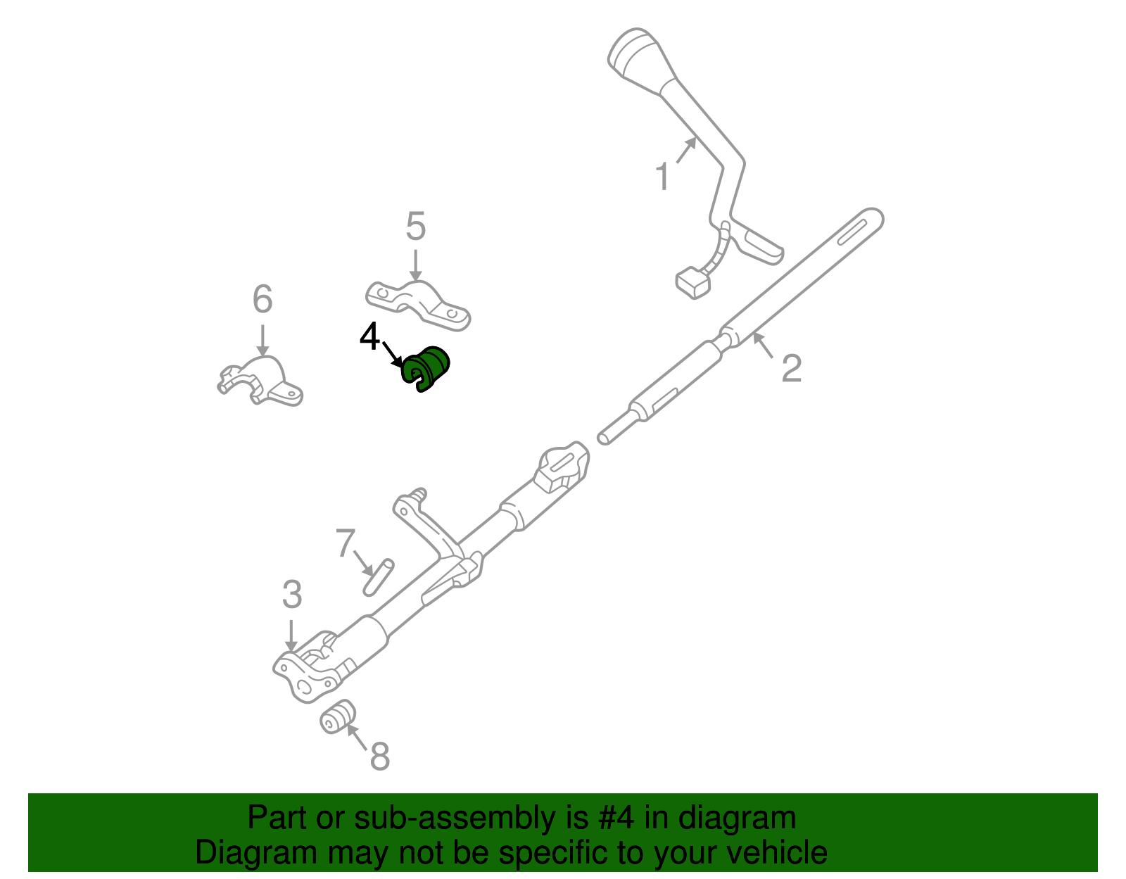 1992-2019 Ford Shift Tube Bushing F3TZ-7L278-A | TascaParts.com