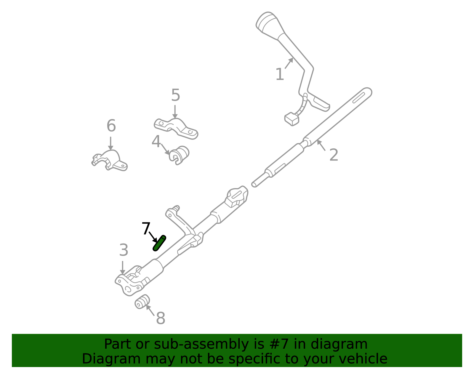 FODZ-7W441-A - Shift Tube Pin 1990-2011 Ford | Ford Parts Direct