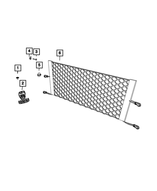 55315133AD - Interior Trim: Cargo Tie Down Loop for Mopar Image