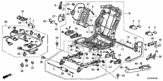 Front Seat Components (L.) for 2011 Acura TSX #0
