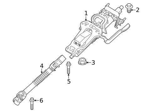 Steering Column Assembly for 2025 Mini Countryman #0