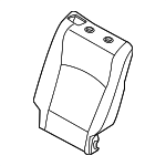 52207235365 - Body: Seat Back Pad for BMW: 535i GT, 535i GT xDrive, 550i GT, 550i GT xDrive Image