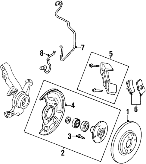 Front Brakes for 1998 Chrysler Sebring #0