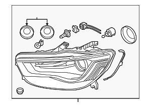 4G0941044H - : Headlamp Assembly for Audi: A6, A6 Quattro, S6 Image