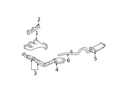 Exhaust Manifold for 2003 Ford Explorer Sport Trac #0