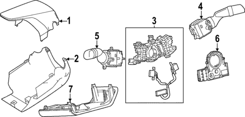 Shroud, Switches & Levers for 2024 Toyota bZ4X #0