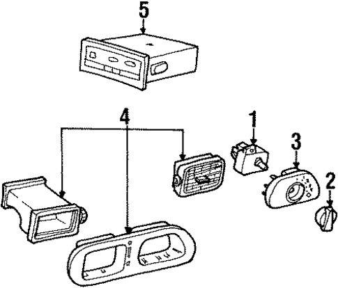 Controls for 1998 Ford Windstar #0
