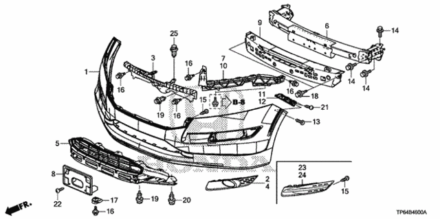 Front Bumper (1) for 2012 Honda Crosstour #0