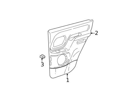 Rear Door for 2006 Cadillac Escalade #1