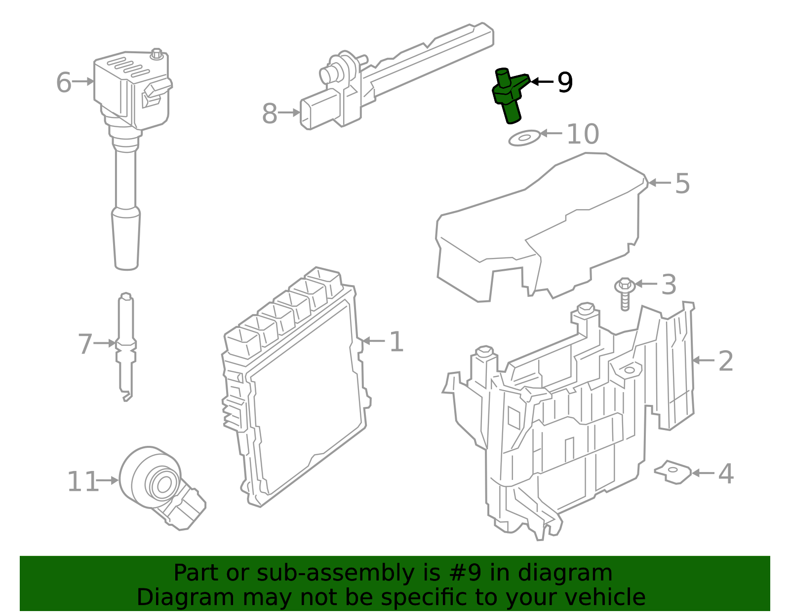 Sensor 11218 2020-2026 Toyota GR Supra Engine Camshaft Position Sensor 19300-WAA01 ...