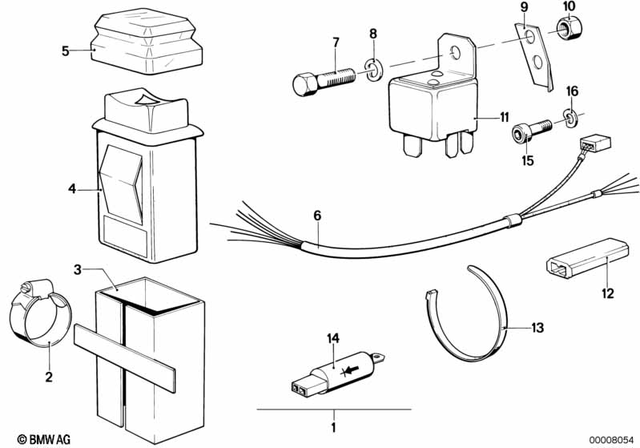 7129952109 - General Electrical System: Hose Clamp - L18-24 for BMW-Motorrad Image