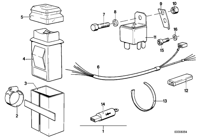 61121243071 - : Wiring Hazard Warning     for BMW-Motorrad Image
