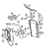 52079651AA - Cooling: Radiator Isolator, Upper for Mopar Image