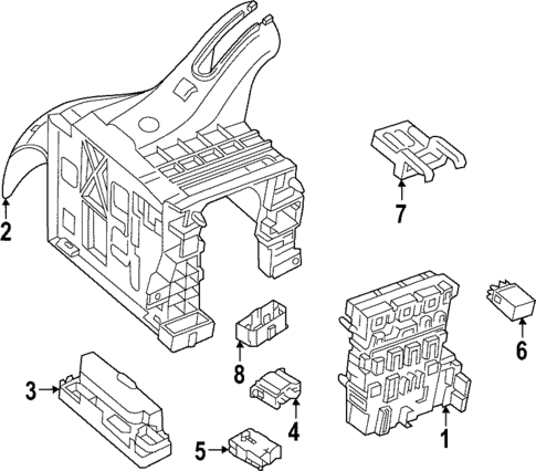 Fuse & Relay for 2025 Volkswagen GTI #1