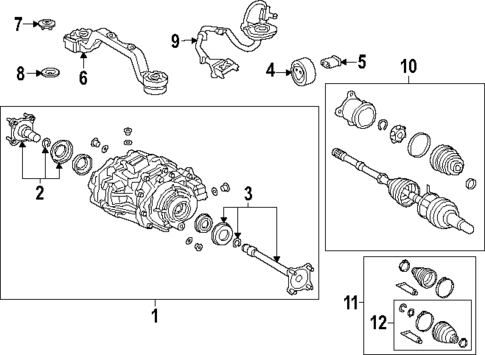 Axle & Differential for 2025 Toyota Corolla Cross #1