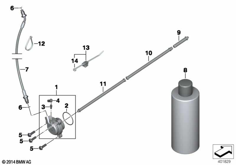 21528525828 - Clutch Slave Cylinder 2012-2025 BMW-Motorrad