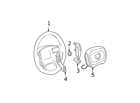 Steering Wheel for 2004 Cadillac DeVille #0