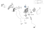 2578107300 - Front Doors: Mirror Frame for Mercedes-Benz Image