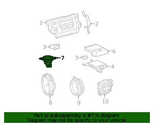 86160-0WP60 - Tweeter 2009-2013 Toyota Highlander | Norm Reeves Toyota ...