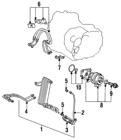 Oil Cooler for 1993 Toyota Celica #0