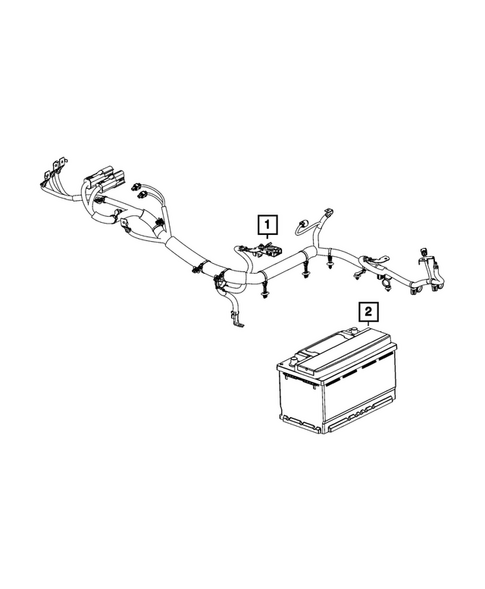 Battery, Battery Tray and Cables for 2026 Ram 1500 #8