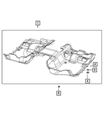 6VU951N8AA - Interior Trim: Front Floor Carpet for Ram: 1500 Image