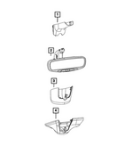 68306587AB - Glass: Mirror Cover for Dodge: Durango | Jeep: Grand Cherokee, Grand Cherokee WK Image