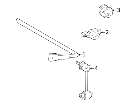 Stabilizer Bar & Components for 2011 Lexus GS460 #2