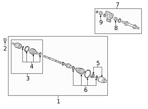 Drive Axles for 2014 Acura ILX #0