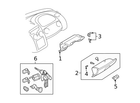 Glove Box for 2005 Dodge Stratus #0