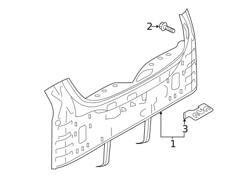Rear Body for 2020 INFINITI QX50 #0
