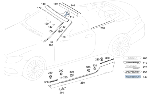 Outside Attachment Parts for 2023 Mercedes-Benz E53 AMG #0