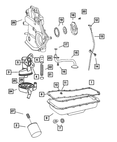 Engine Oiling for 2007 Chrysler Town & Country #0
