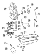 6101500 - Engine 3.3L Six Cylinder: Hex Head Screw And Washer, Mounting for Mopar Image