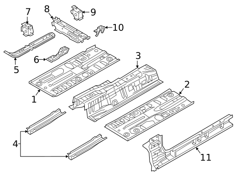 Floor & Rails for 2021 Mazda CX-3 #0