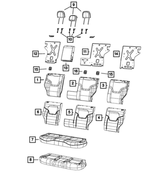 7AD25PS4AA - : Rear Seat Back Cover for Mopar Image