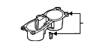 83434T20A01ZA - Body: Cup Holder for Honda Image