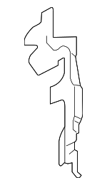 5K0121283F - Body: Side Air Baffle for Volkswagen: Golf, Golf R Image